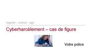 regarder valuer agir Cyberharclement cas de figure Votre