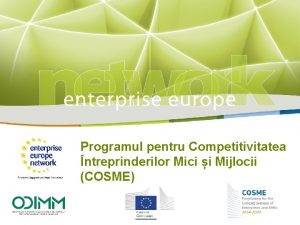 Programul pentru Competitivitatea Title ntreprinderilor Mici i Mijlocii