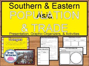 Southern Eastern Asia POPULATION TRADE Presentation Graphic Organizers