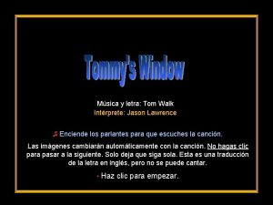 Msica y letra Tom Walk Intrprete Jason Lawrence