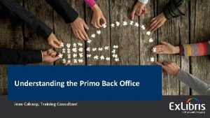 Understanding the Primo Back Office Jean Cabaup Training