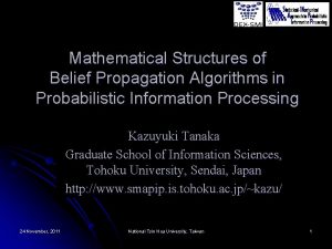 Mathematical Structures of Belief Propagation Algorithms in Probabilistic