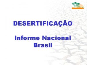 DESERTIFICAO Informe Nacional Brasil Informe Nacional Brasil O