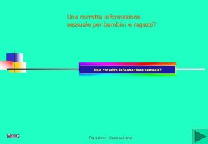 Una corretta informazione sessuale per bambini e ragazzi