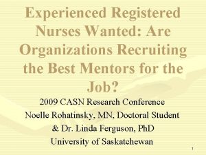 Experienced Registered Nurses Wanted Are Organizations Recruiting the