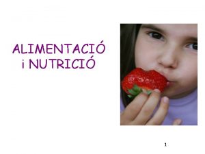 ALIMENTACI i NUTRICI 1 U Q S SAP