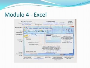 Modulo 4 Excel Denominazione di un file creato