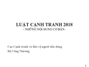 LUT CNH TRANH 2018 NHNG NI DUNG C