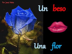 Por Jess Mota Un beso Una flor dejare