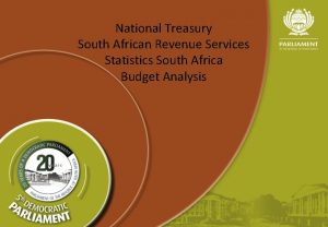 National Treasury South African Revenue Services Statistics South