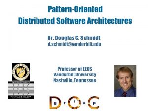PatternOriented Distributed Software Architectures Dr Douglas C Schmidt