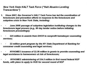 New York State HALT Task Force Halt Abusive