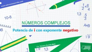 NMEROS COMPLEJOS Potencia de i con exponente negativo