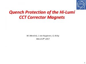 Quench Protection of the HiLumi CCT Corrector Magnets