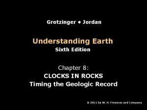 Grotzinger Jordan Understanding Earth Sixth Edition Chapter 8