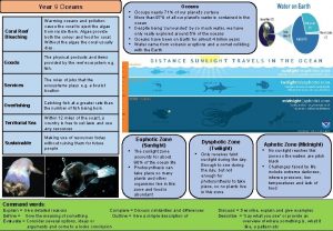 Year 9 Oceans Coral Reef Bleaching Warming oceans