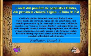 Casele din pmnt ale populaiei Hakka din provincia