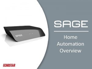 Home Automation Overview What is Home Automation 2