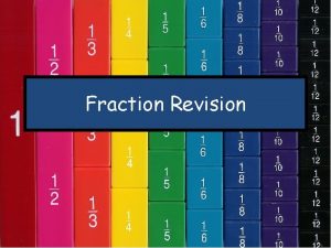 Fraction Revision Finding Fractions of Amounts If you