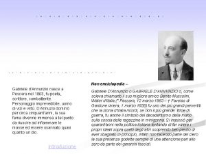 Non enciclopedia Gabriele dAnnunzio nasce a Pescara nel