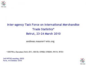 Interagency Task Force on International Merchandise Trade Statistics