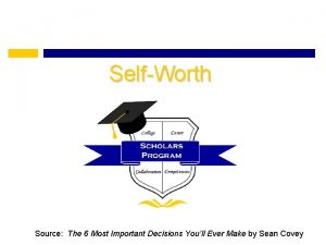 SelfWorth Source The 6 Most Important Decisions Youll