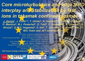 Core microturbulence and edge MHD interplay and stabilization