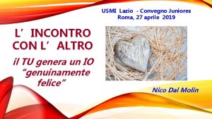 USMI Lazio Convegno Juniores Roma 27 aprile 2019