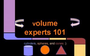 volume experts 101 cylinders spheres and cones Vocabulary