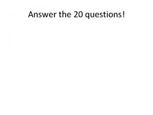 Answer the 20 questions Thombus Clot Formation 1