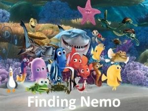 Finding Nemo Tuesday 5 February The Great Barrier