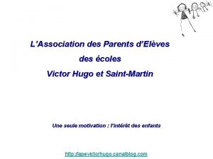 LAssociation des Parents dElves des coles Victor Hugo