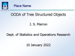 Place Name UNC Stat OR OODA of Tree