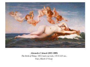 Alexandre Cabanel 1823 1889 The Birth of Venus