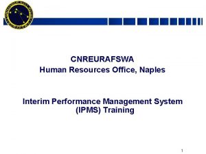 CNREURAFSWA Human Resources Office Naples Interim Performance Management