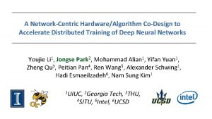 A NetworkCentric HardwareAlgorithm CoDesign to Accelerate Distributed Training