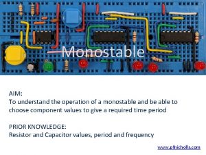 Monostable AIM To understand the operation of a