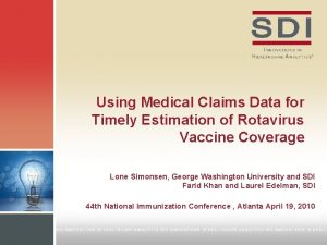 Using Medical Claims Data for Timely Estimation of