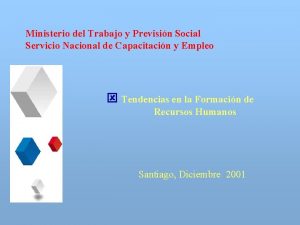 Ministerio del Trabajo y Previsin Social Servicio Nacional