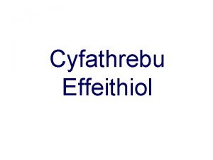 Cyfathrebu Effeithiol Mae cyfathrebu effeithiol yn allweddol i