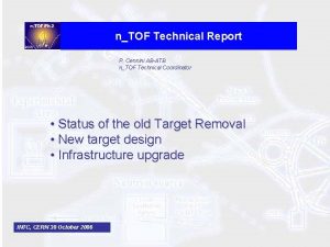 nTOF Technical Report P Cennini ABATB nTOF Technical