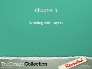 Chapter 3 Working with Layers Chapter Lessons Examine