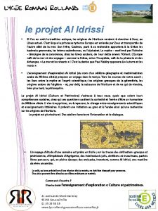 le projet Al Idrissi Si lon en croit