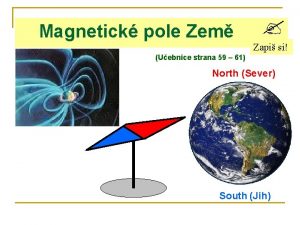 Magnetick pole Zem Zapi si Uebnice strana 59