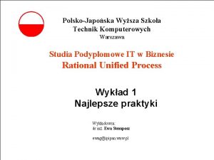 PolskoJaposka Wysza Szkoa Technik Komputerowych Warszawa Studia Podyplomowe