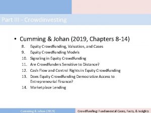 Part III Crowdinvesting Cumming Johan 2019 Chapters 8