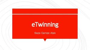 e Twinning Seza Gamze Atak e Twinning Avrupadaki