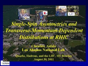ANDY SingleSpin Asymmetries and TransverseMomentumDependent Distributions at RHIC