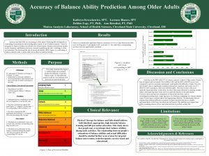 Accuracy of Balance Ability Prediction Among Older Adults