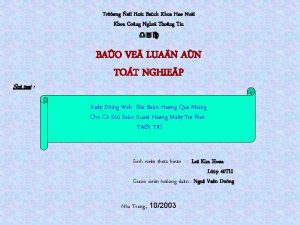 Trng ai Hoc Bach Khoa Ha Noi Khoa